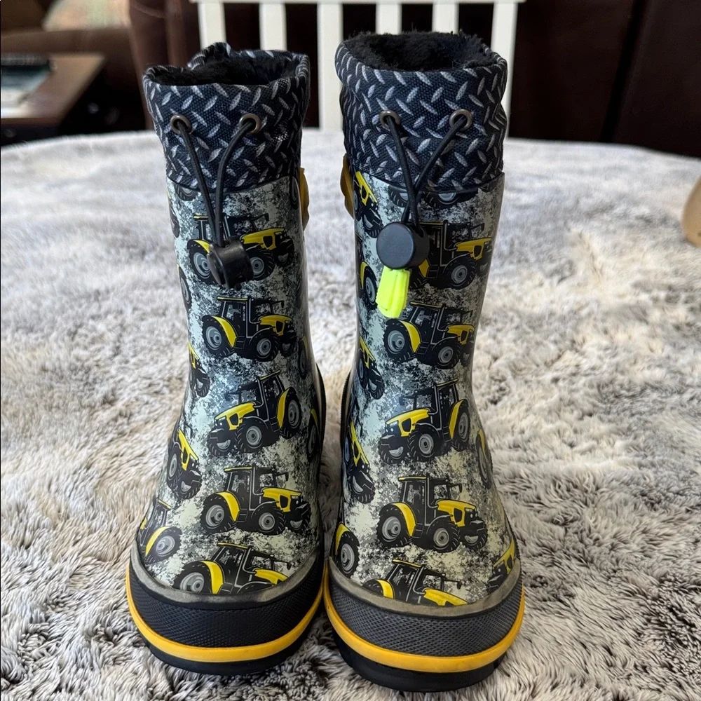 Western Chief Boys 7 Insulated Tractor‎ Tough Rain Snow Boots Warm Waterproof